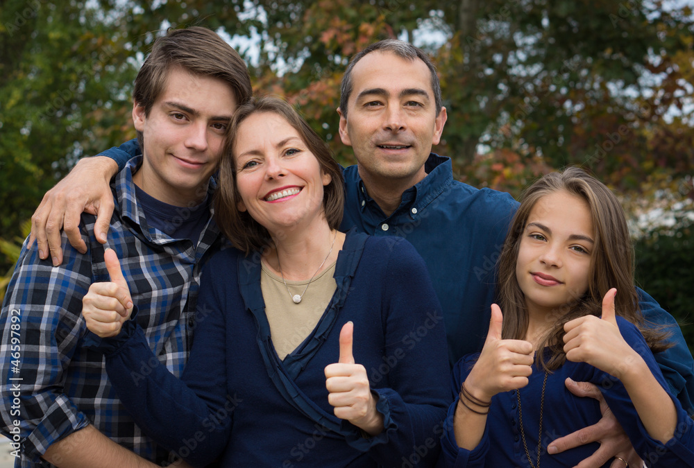 Obraz premium famille au complet