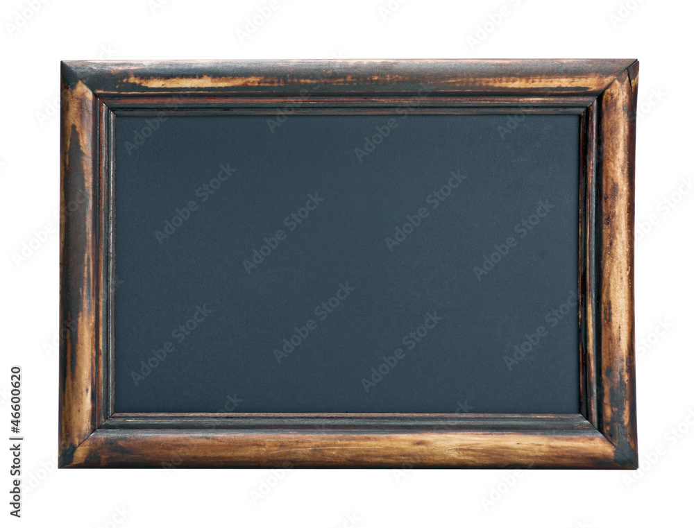 empty blackboard with wooden frame empty blackboard with wooden frame