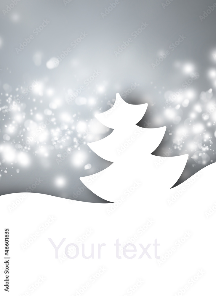 Christmas and New Year silver background, abstract beautiful car Christmas and New Year silver background, abstract beautiful car