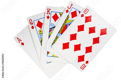 Cuadro en lienzo royal flush