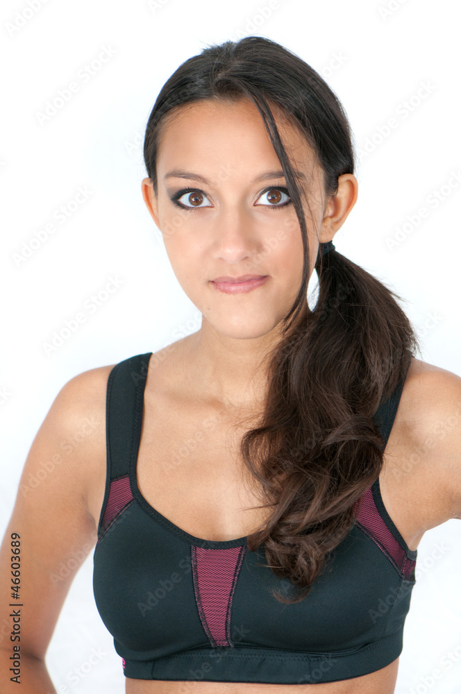 Portrait of a sporty young woman