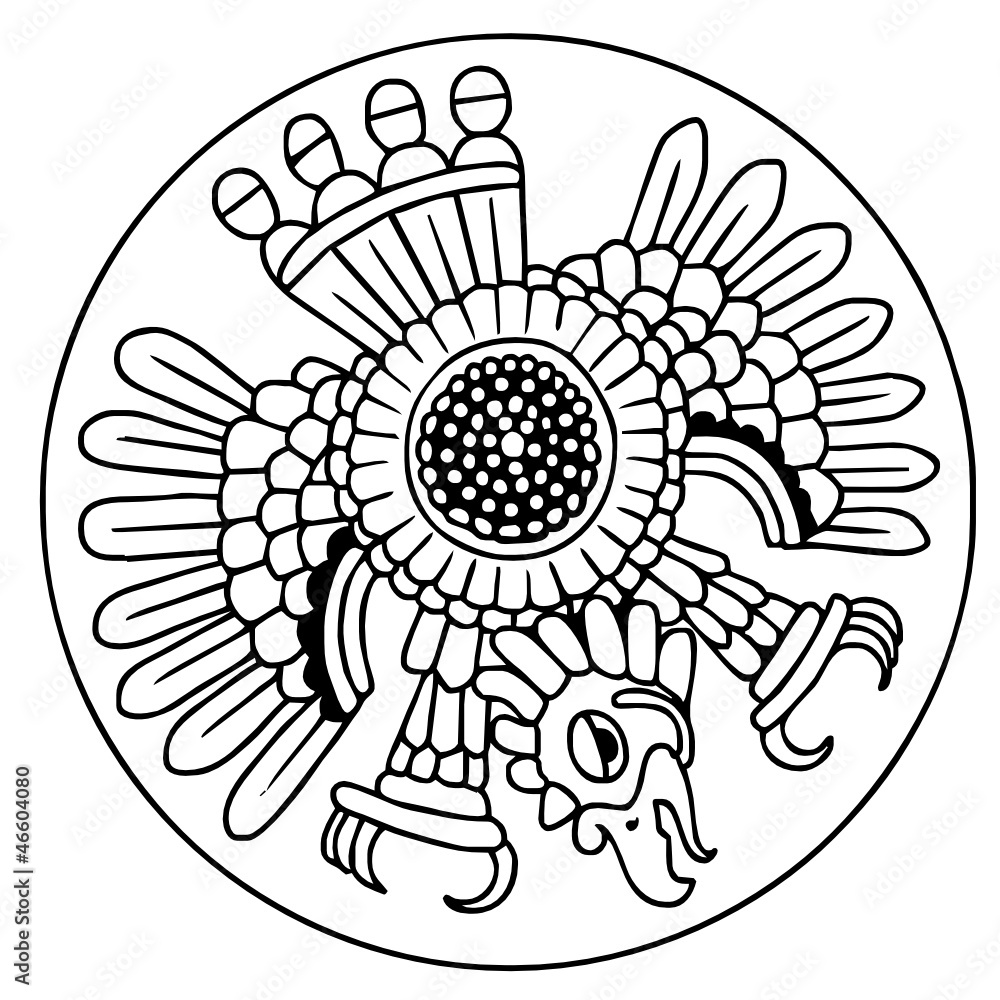 aquila azteca Stock Vector | Adobe Stock