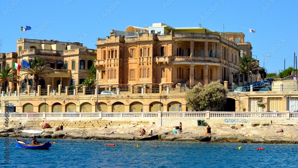 Coastal Embassy Buildings in Ta Xbiex, Malta