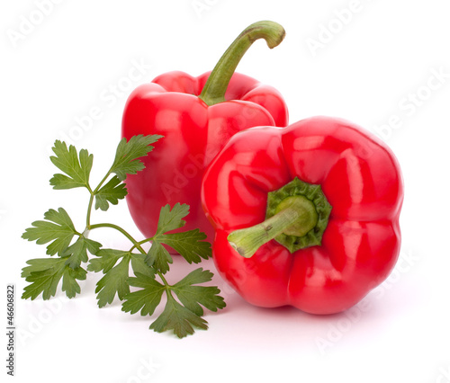 Fotografia red pepper isolated on white background