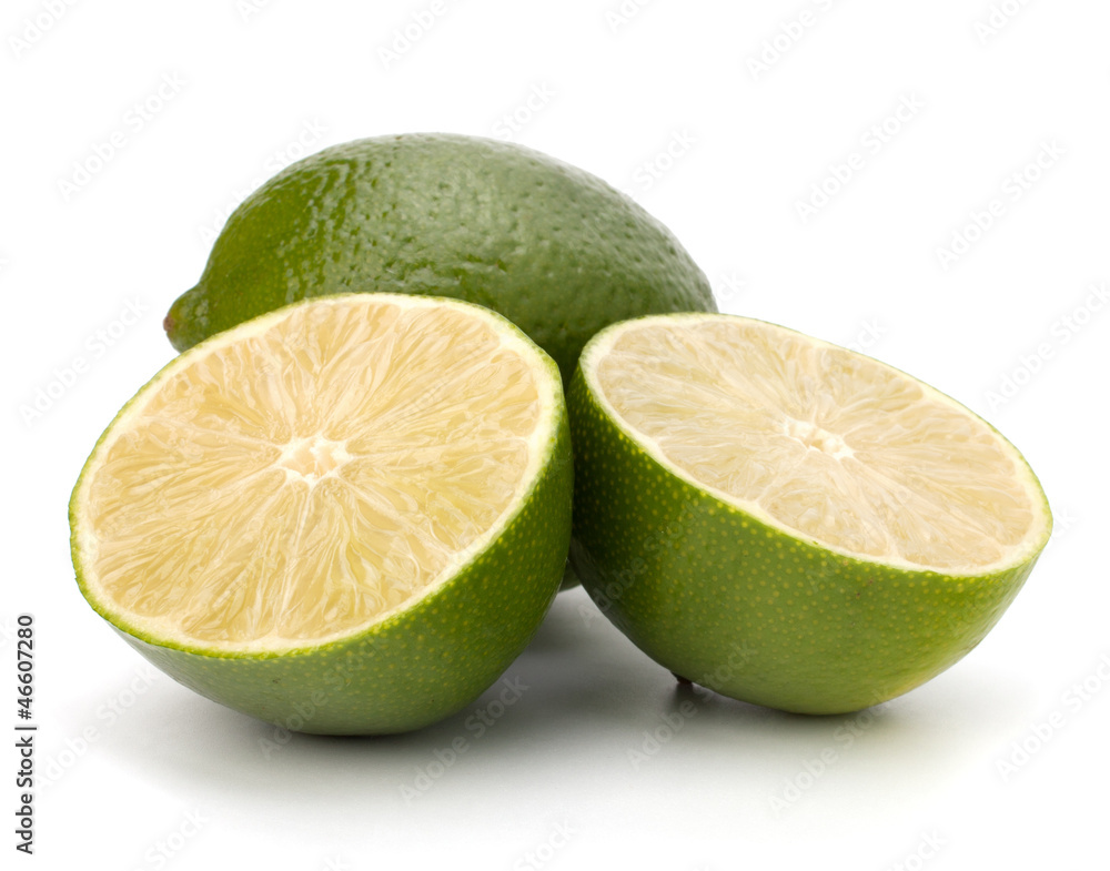 lime isolated on white background