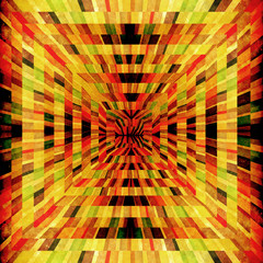 Fototapete Psychedelisch Bunte Sonnenstrahlen im Grunge-Stil  © dreamer82
