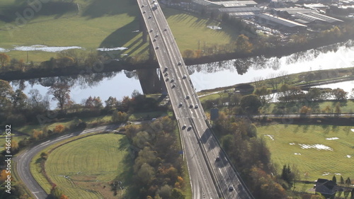 Friarton bridge over River Tay near Perth Scotland photo