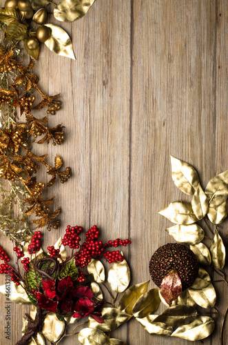 Christmas decorations frame