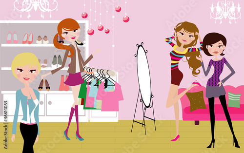 Wallpaper Mural Pretty girls fashion life Torontodigital.ca