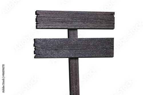 blank wooden sign