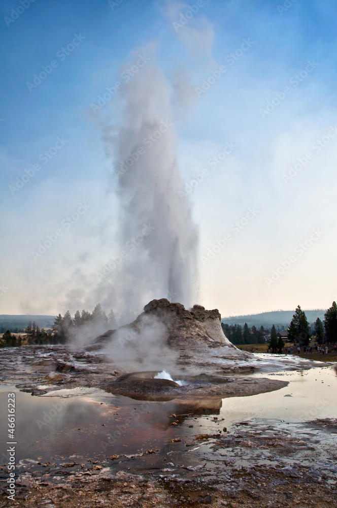 Castle geyser - Parc de Yellowstone, USA