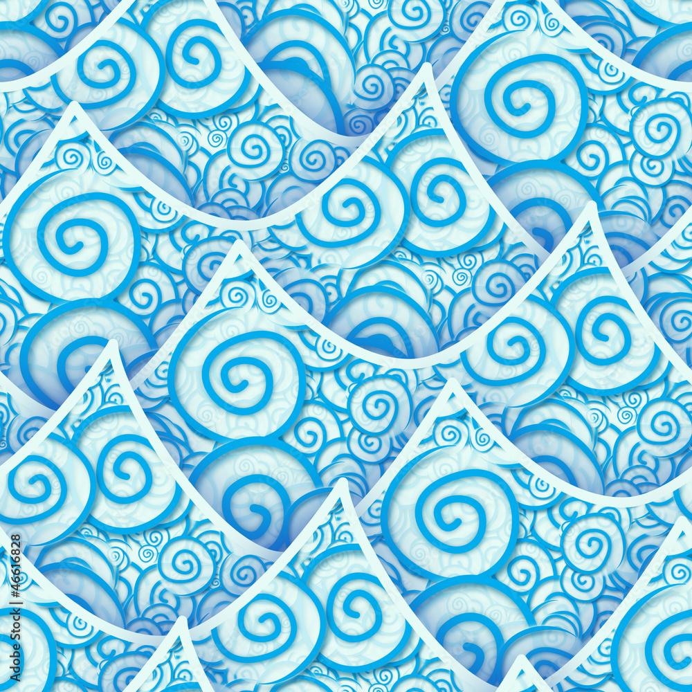seamless pattern blue cyan sea wave seamless pattern blue cyan sea wave