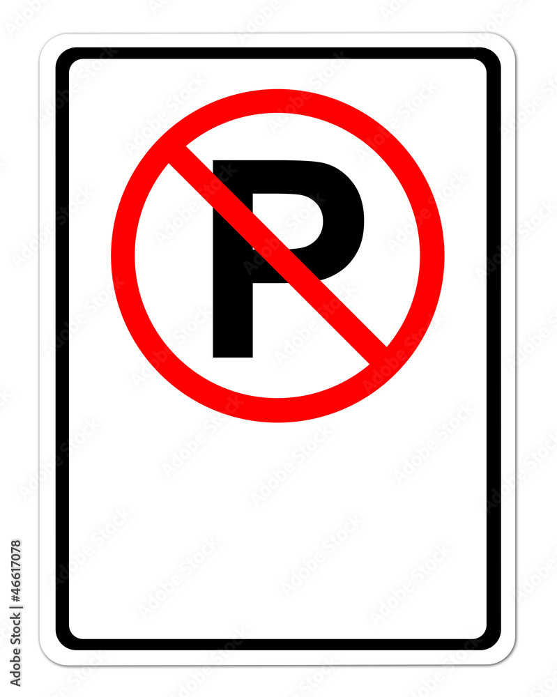 no parking sign blank for text no parking sign blank for text