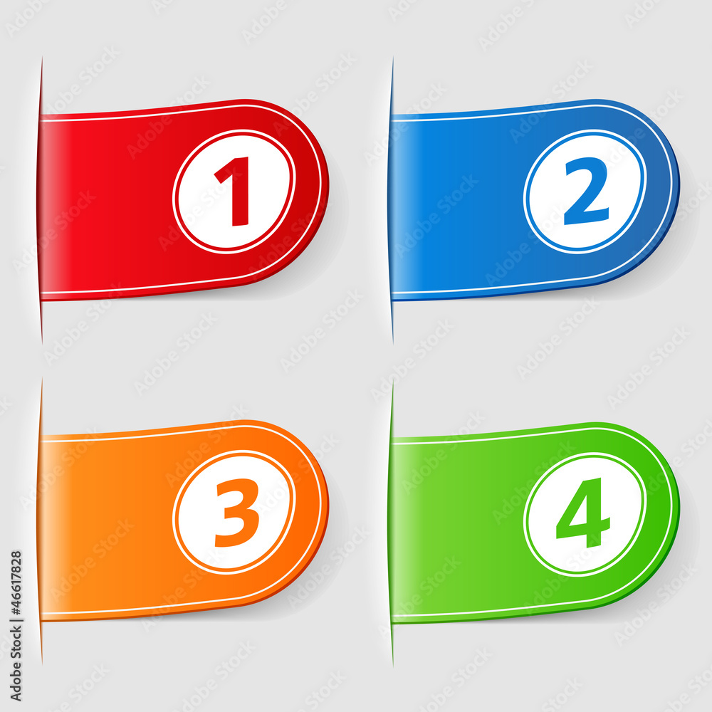 Tabs with numbers Tabs with numbers