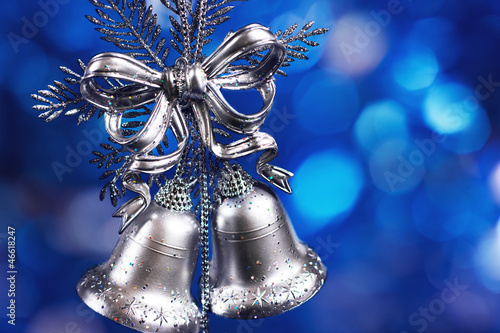 Christmas decoration with silver bells