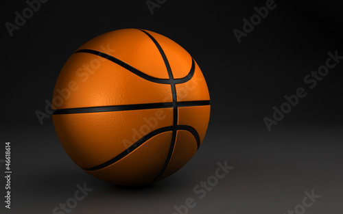 basketball over the dark background © slaved