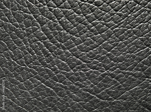 Black leather texture photo