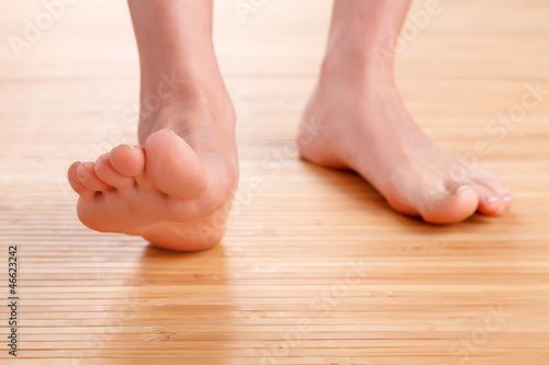 Healthy female feet