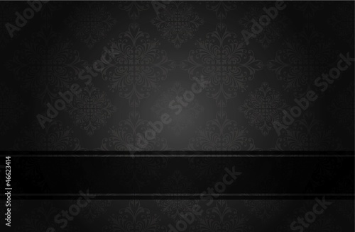 Luxury floral black book cover