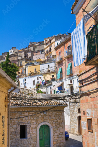 Panoramic view of Sant'Agata di Puglia. Puglia. Italy.