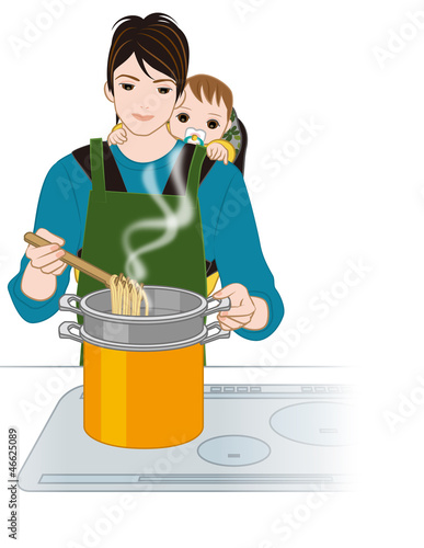 育児する父親