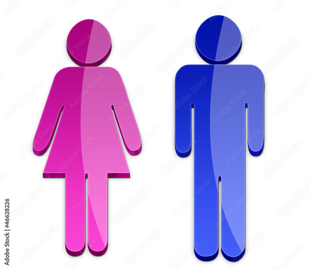 Men and Women symbol Men and Women symbol