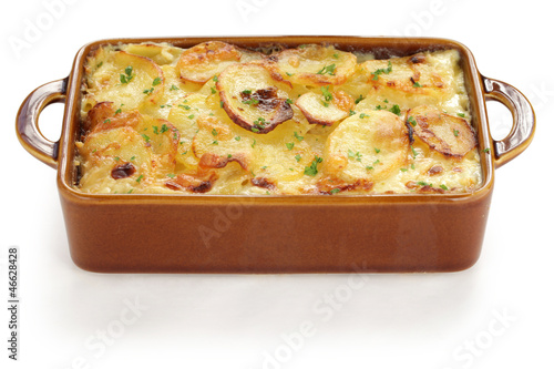 Tableau sur toile potato gratin, gratin dauphinois, french cuisine