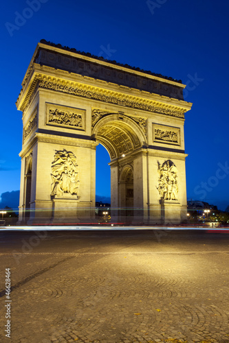 Paris, Arc de Triomphe by night