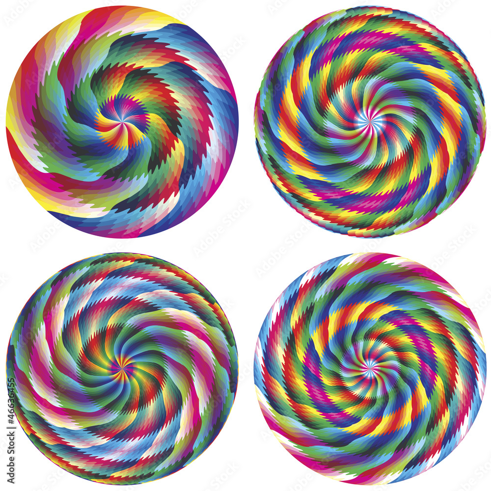 Set of magic vector circles