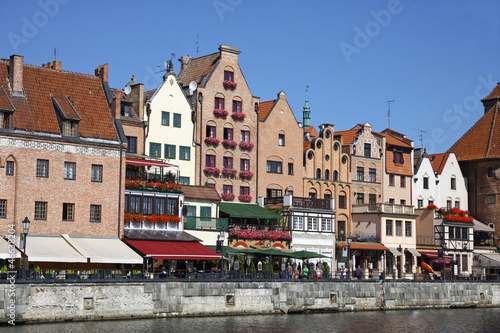 Colourful buildings in City of Gdansk  Poland