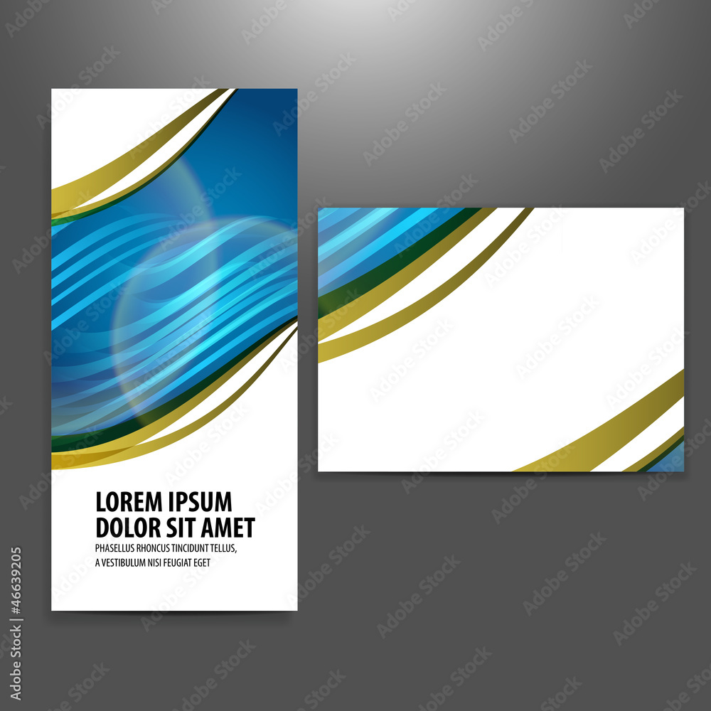 Fototapeta premium tri fold business brochure template
