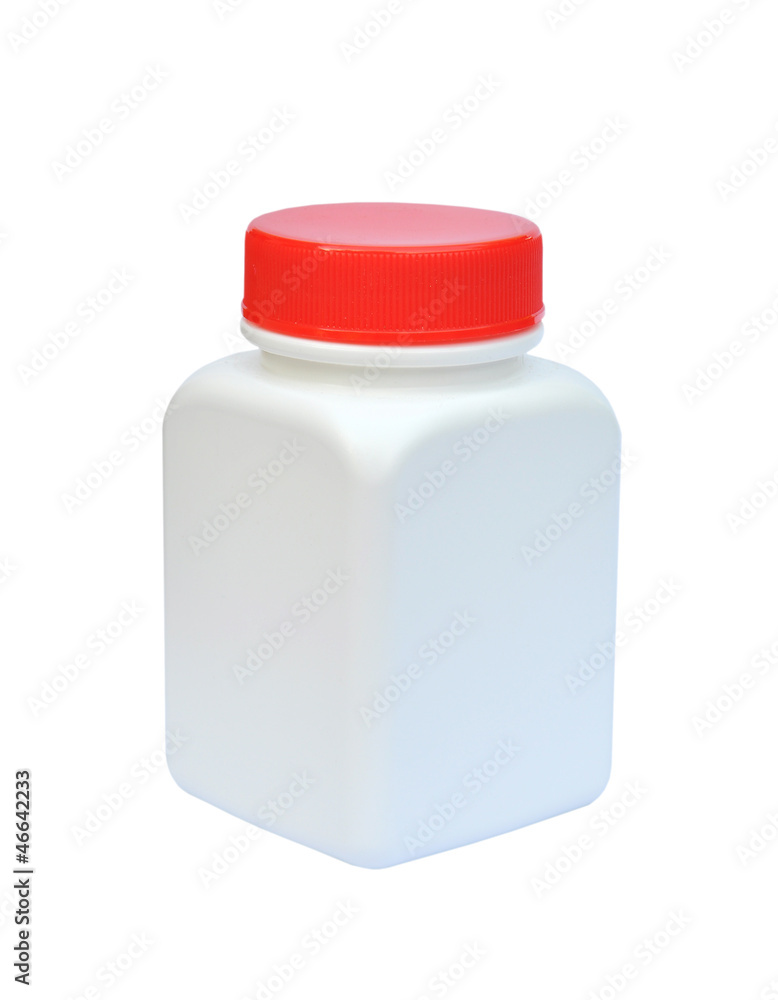 Blank medicine bottle on white background Blank medicine bottle on white background