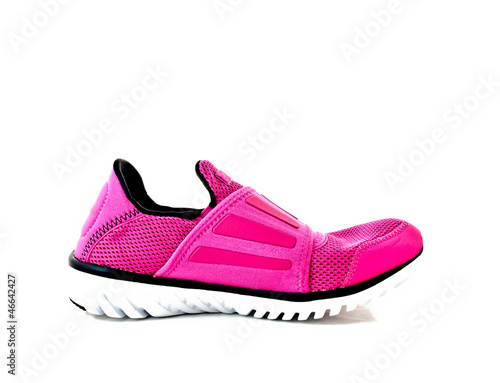 sideview of pink lady sport shoes