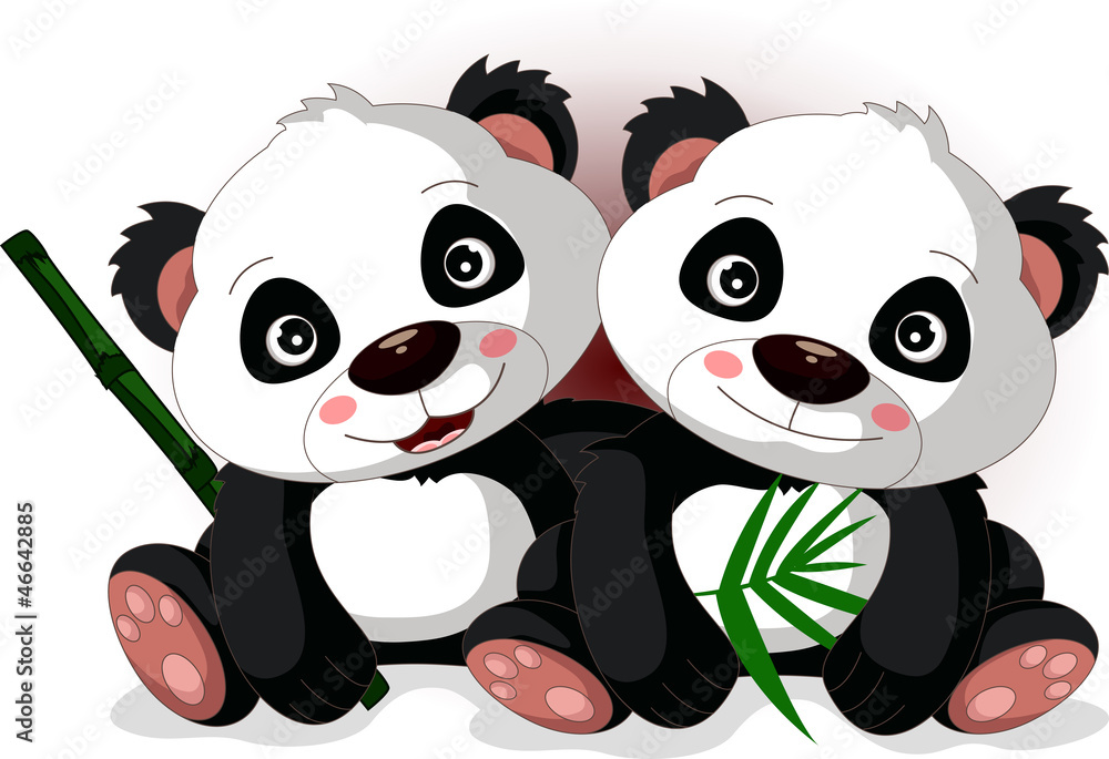 cute cartoon panda's brother cute cartoon panda's brother