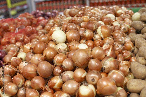 Onions for sale in big grocery