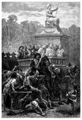 French Revolution : On the way to the Guillotine - 18th century