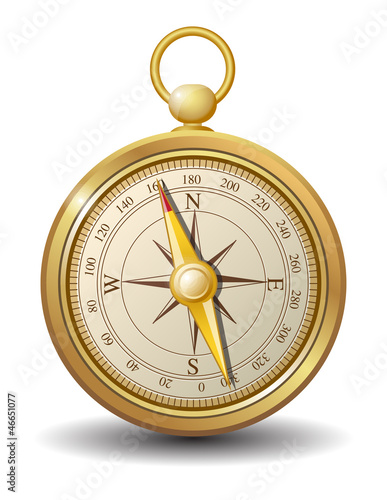 Gold compass