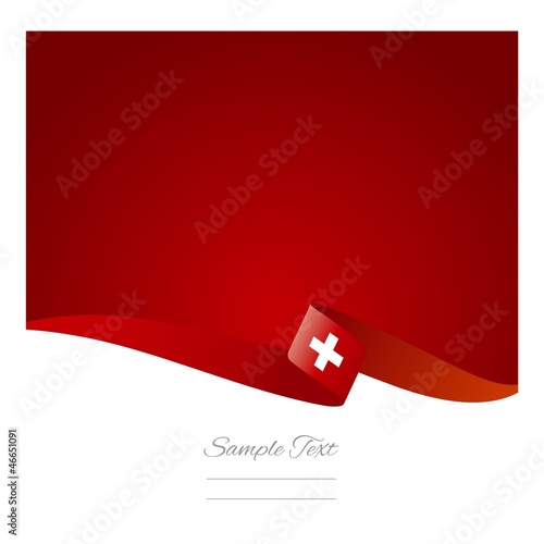 Swiss flag abstract color background vector