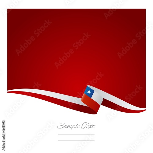 Abstract color background Chilean flag vector
