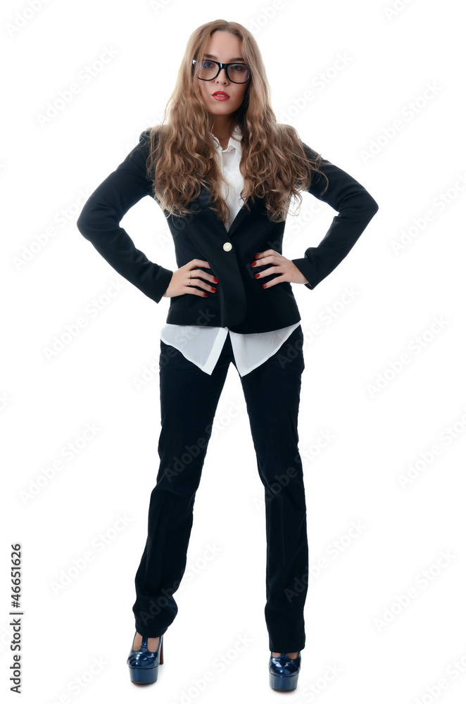 Portrait of the young beautiful businesswoman Portrait of the young beautiful businesswoman