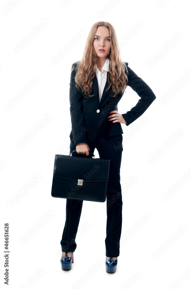 Portrait of the young beautiful businesswoman Portrait of the young beautiful businesswoman