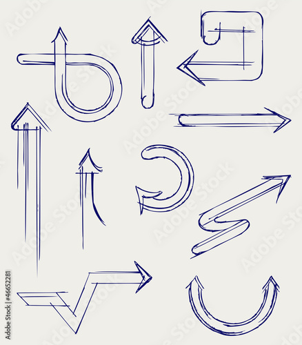 Vector arrows. Sketch