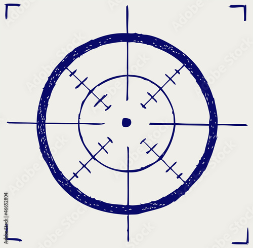 Crosshair. Doodle style