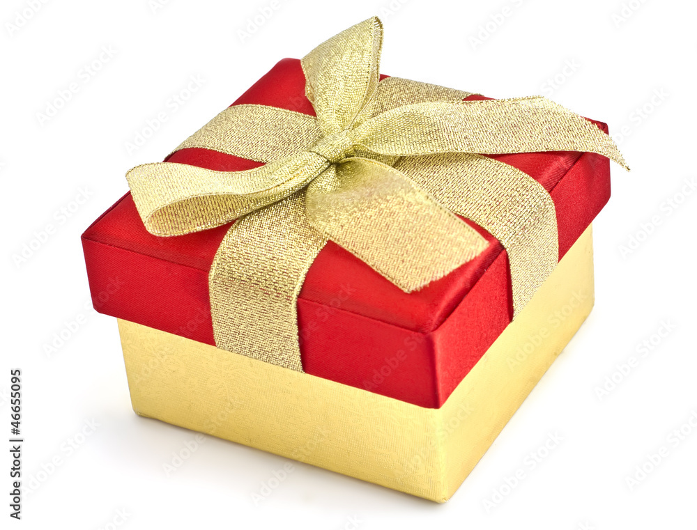 Festive gift bos isolated on white background Festive gift bos isolated on white background