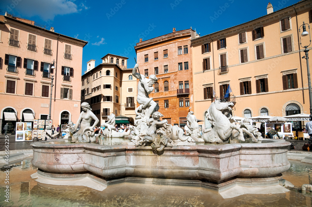 Fontana di Neptuno at Piazza Navona - Roma - Italy