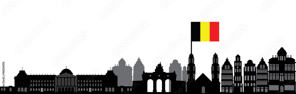 Fototapeta premium brussels skyline