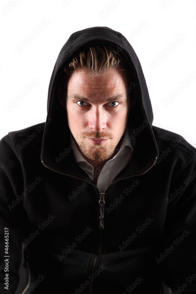 Man in hoodie Man in hoodie