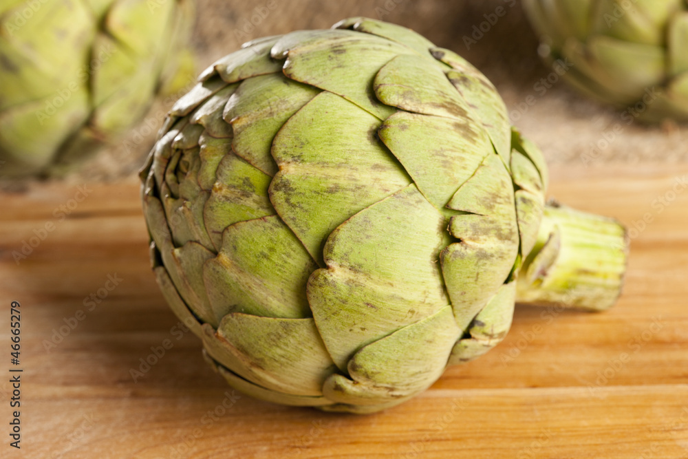 Fototapeta premium Fresh Green Organic Artichoke