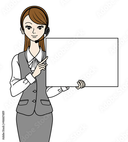Operator with Whiteboard