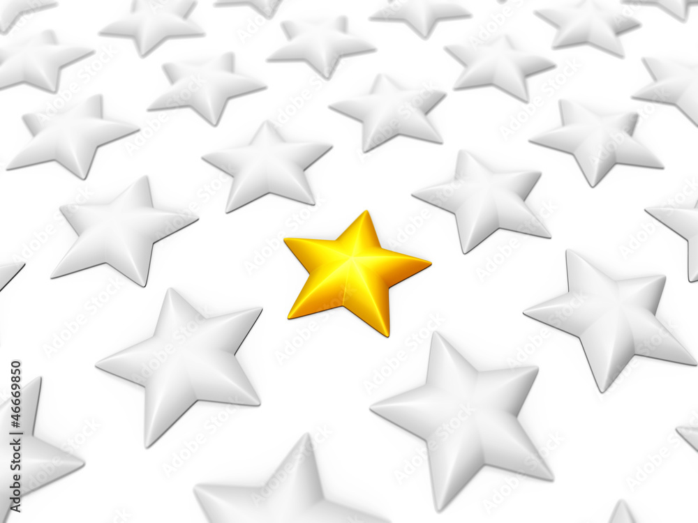 Stars individuality concept Stars individuality concept